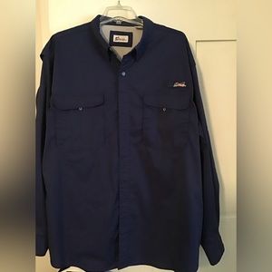 World wide sportsman navy shirt. EUC